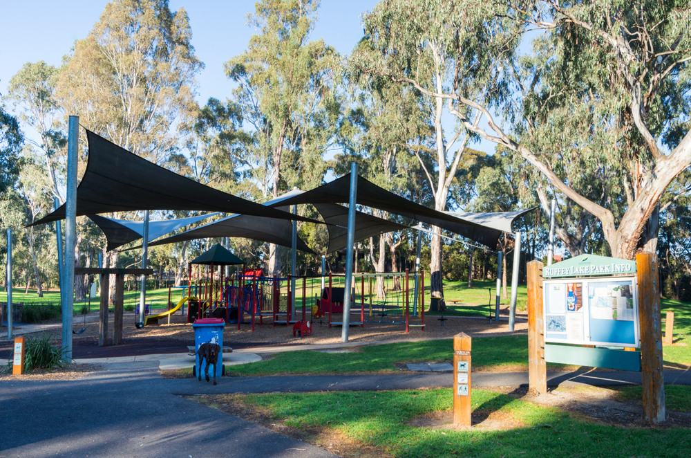 Outdoor Shade Sail in playground