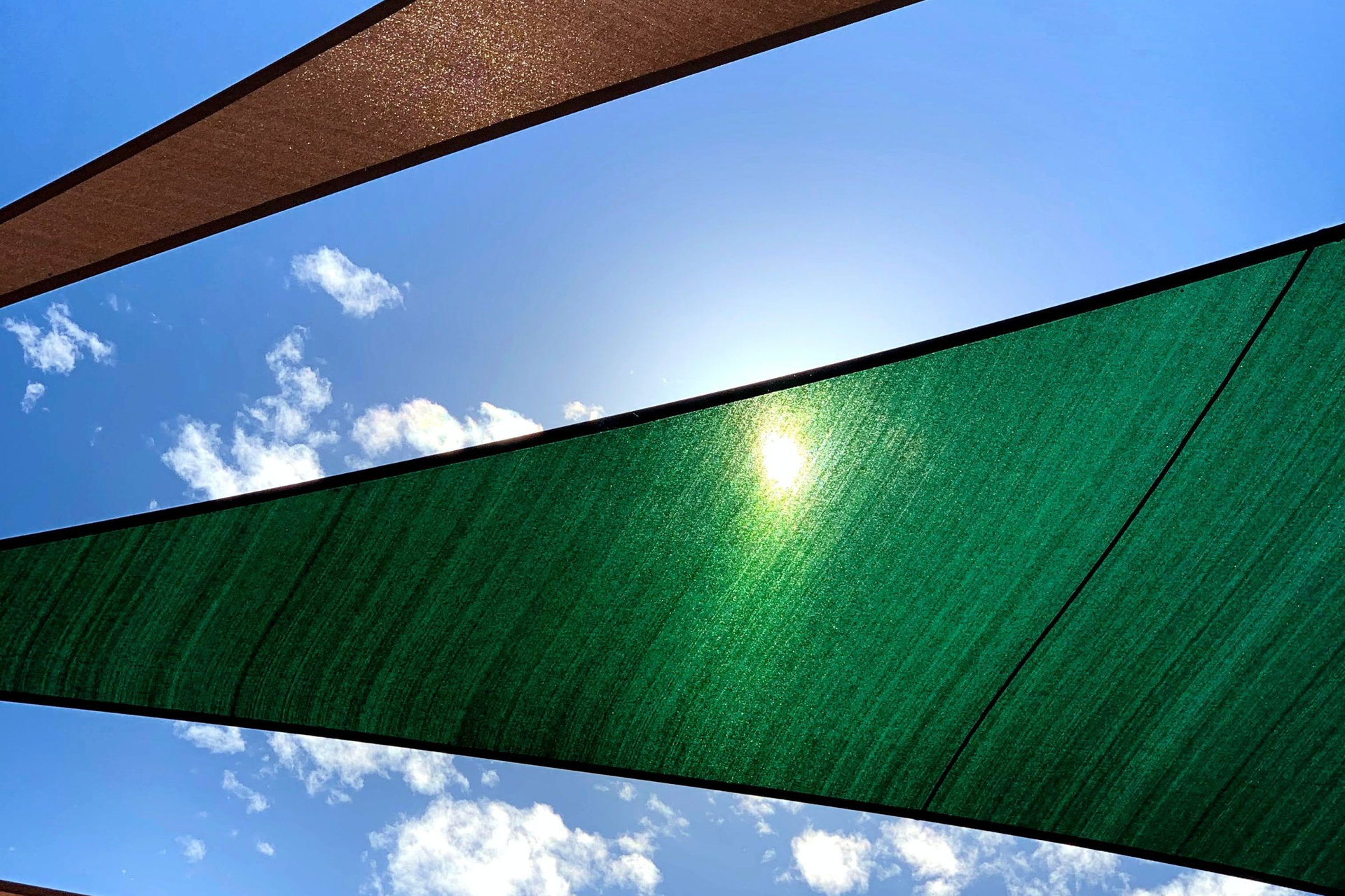 Green and Brown for your Shade sails