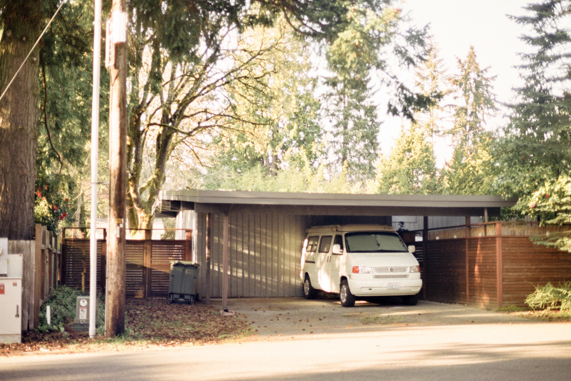 shaded carport